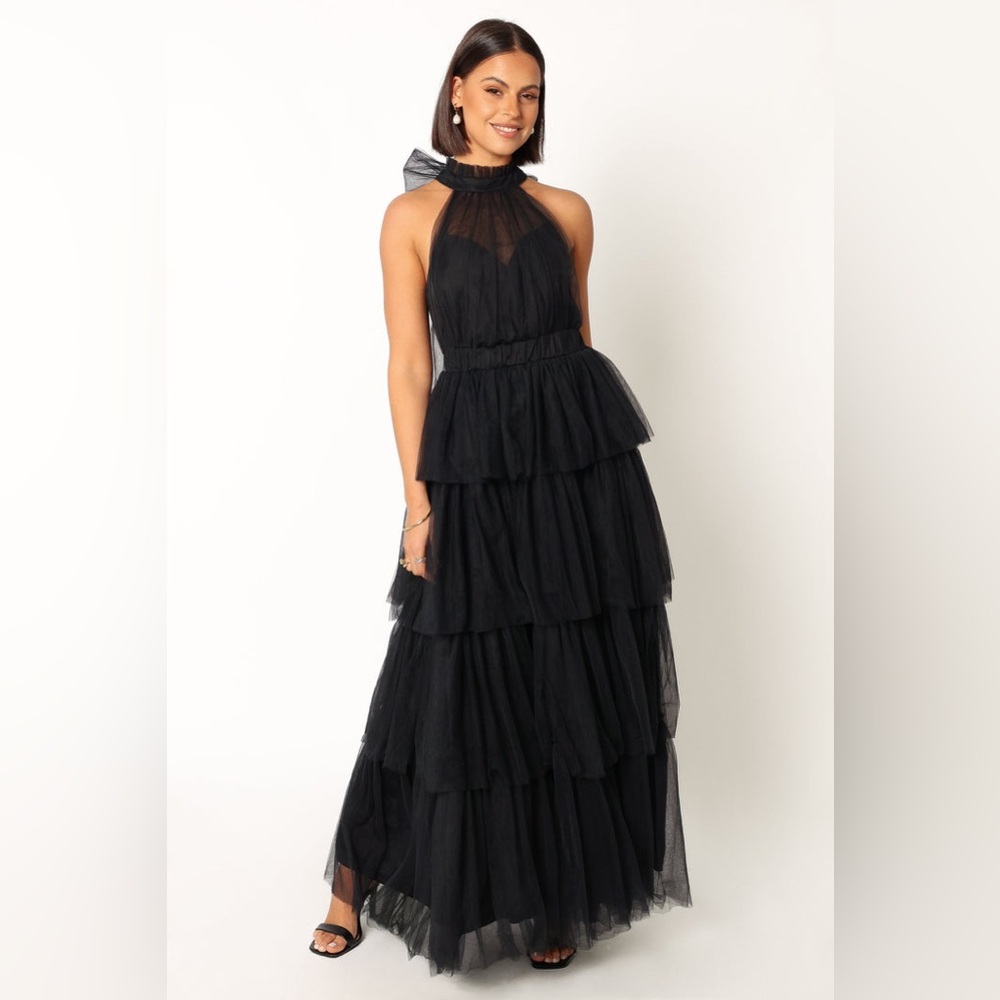 Petal & pup tulle tiered maxi dress nwot